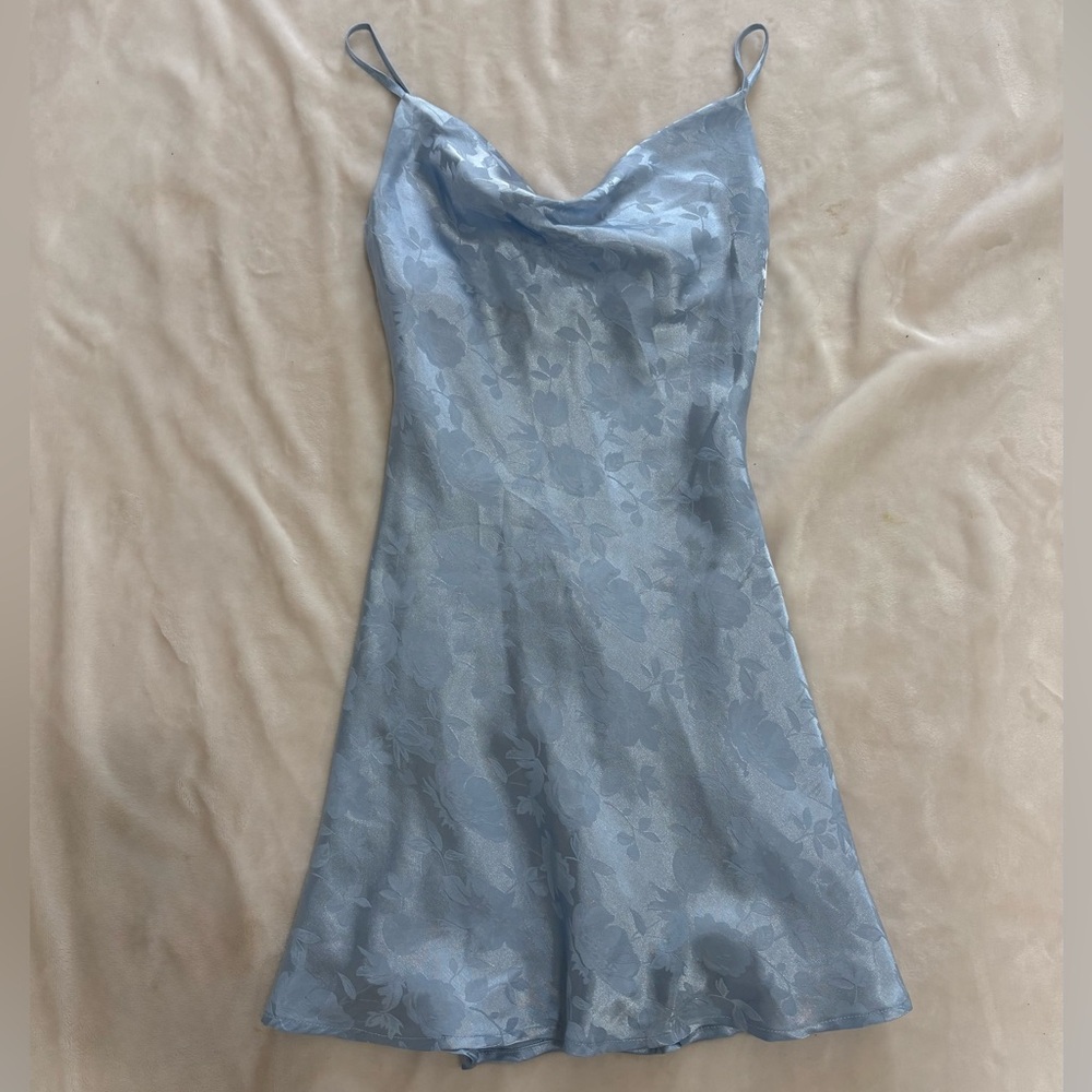 Hello Molly Blue Floral Mini Dress